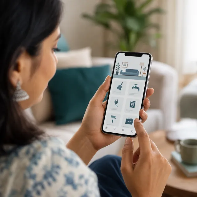 Customer using the Panun Kaergar app on a phone