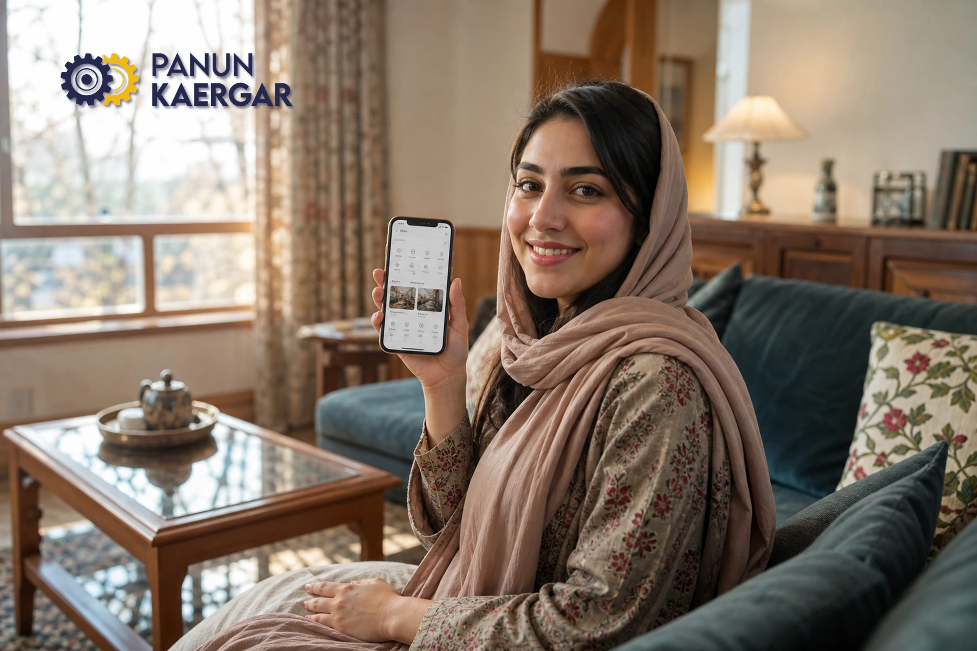 A Kashmir household booking home help with Panun Kaergar