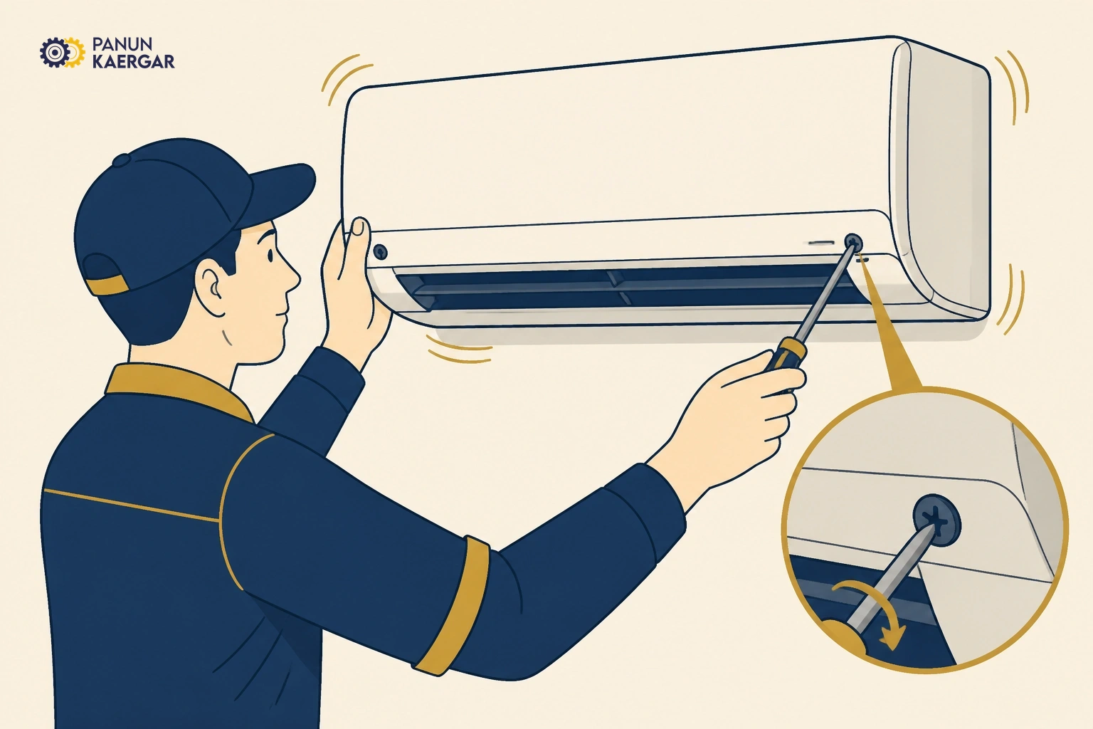 Check mounting and vibration — Look for loose screws on covers; do not open electrical sections