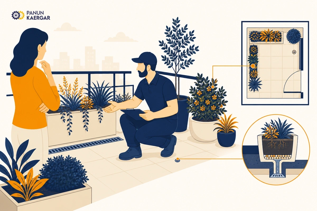 Book a gardener — A pro can redesign drainage, repot large planters, plan frost-hard planting, or set up ...