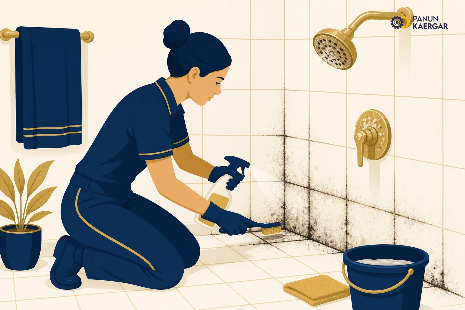 Book deep cleaning — Pros can descale fixtures and treat grout without damaging surfaces