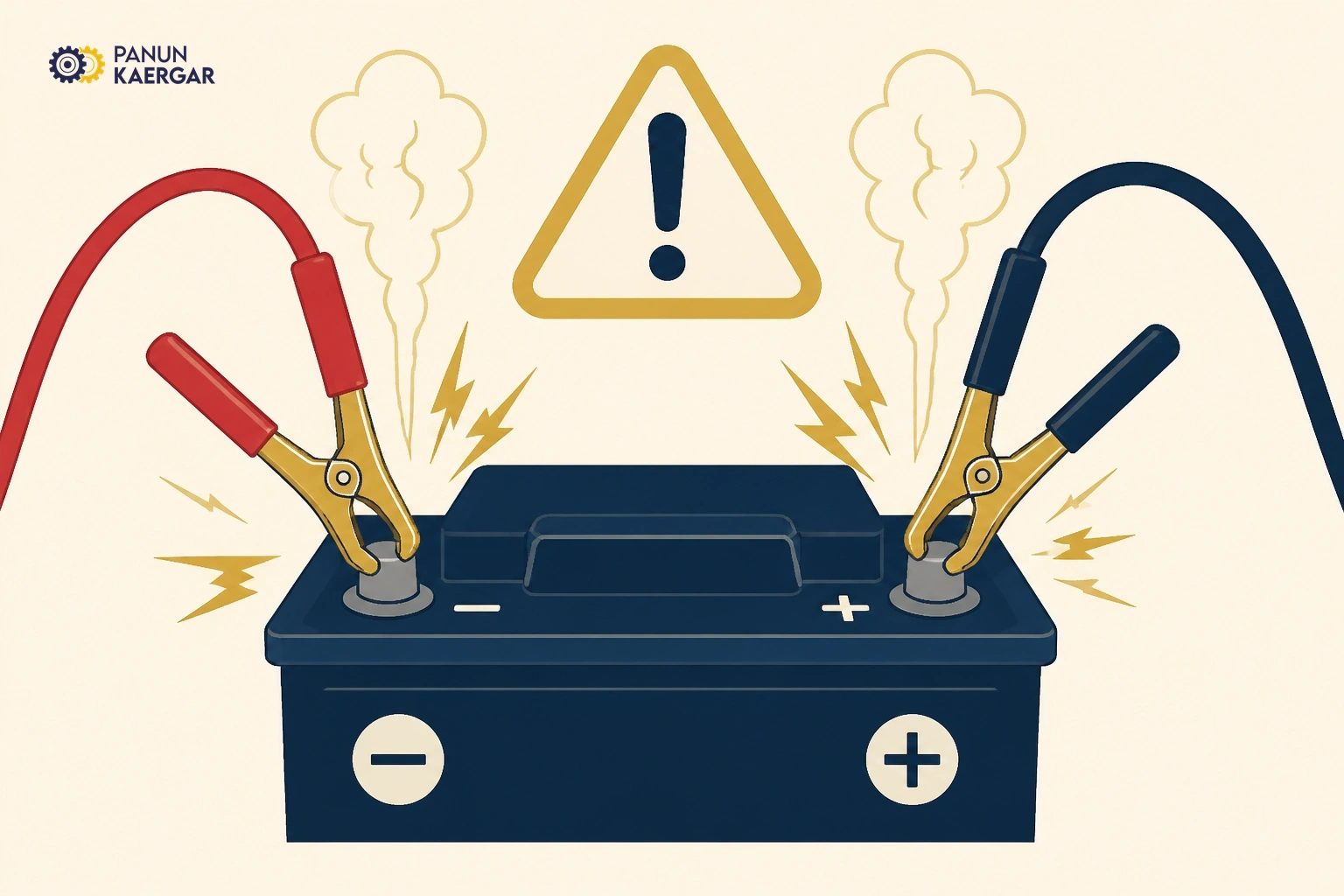 Jumper cables connected wrong polarity on car battery