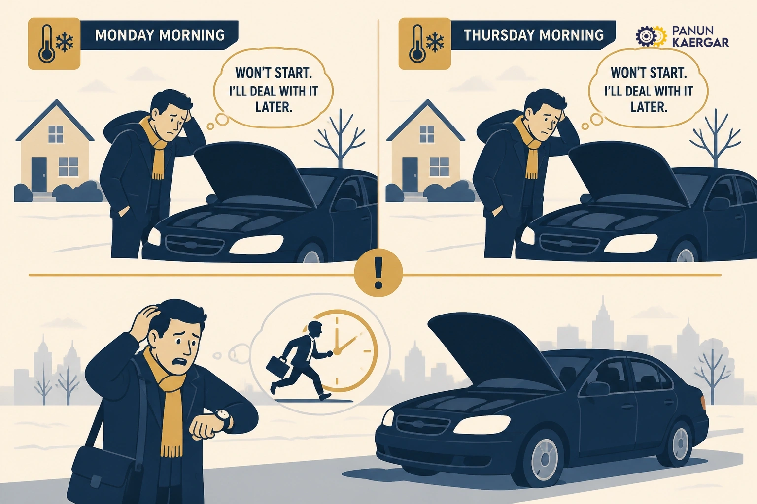 Car failing to start twice in same cold week ignored