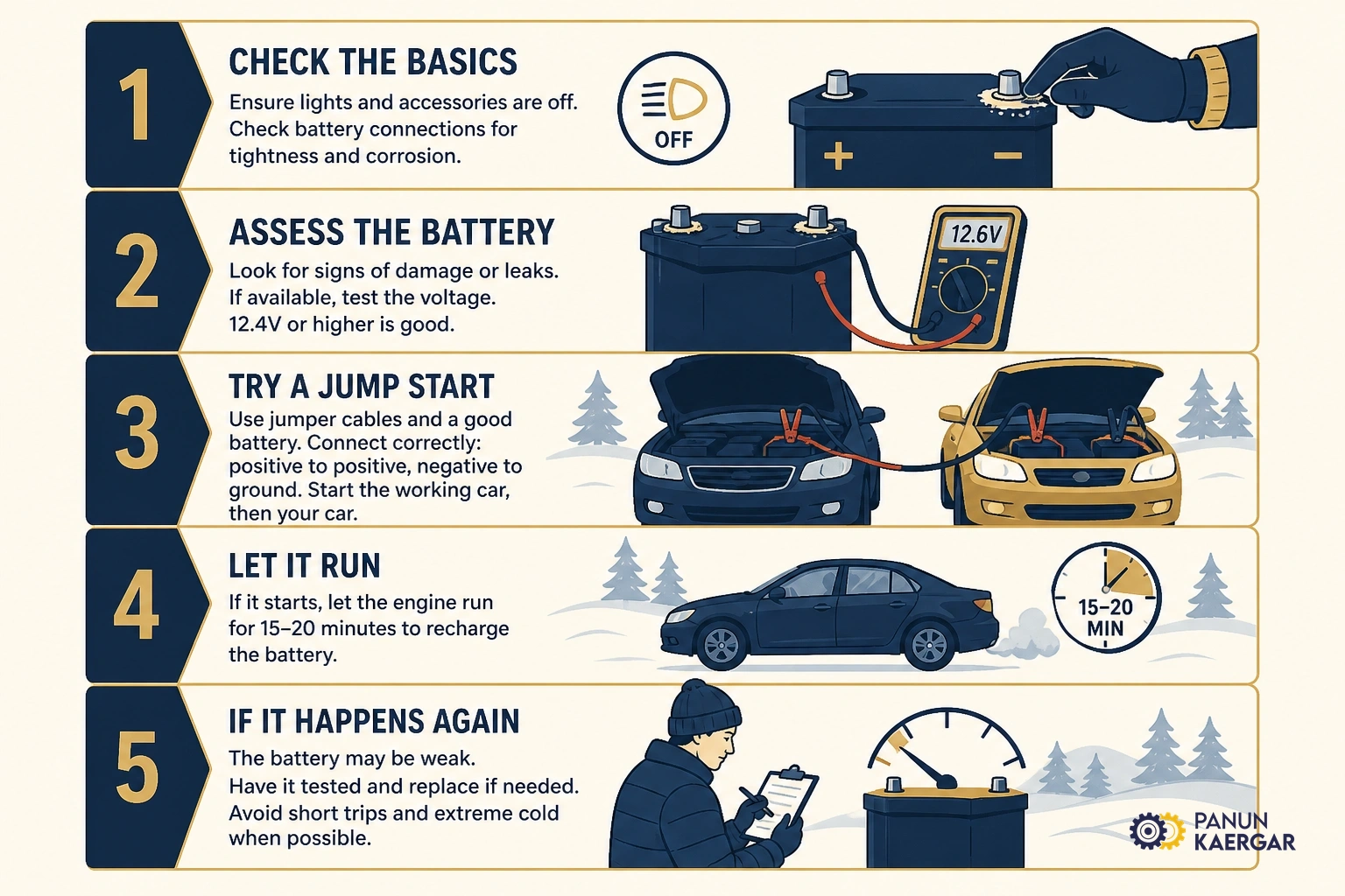 Practical car battery dead on a cold morning troubleshooting steps