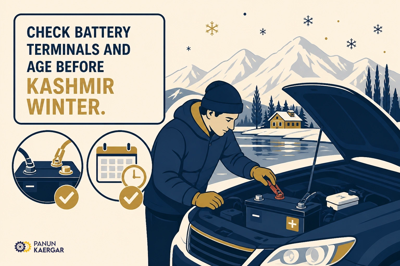 Simple prevention step for car battery dead on a cold morning