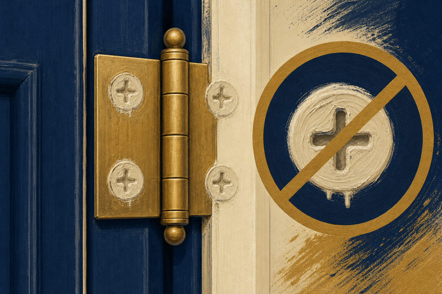 Unsafe shortcut to avoid when dealing with sticking door