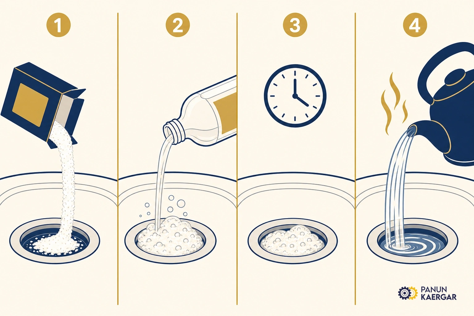 Inspect overflow and gaps — Clean overflow holes and seal gaps around fittings