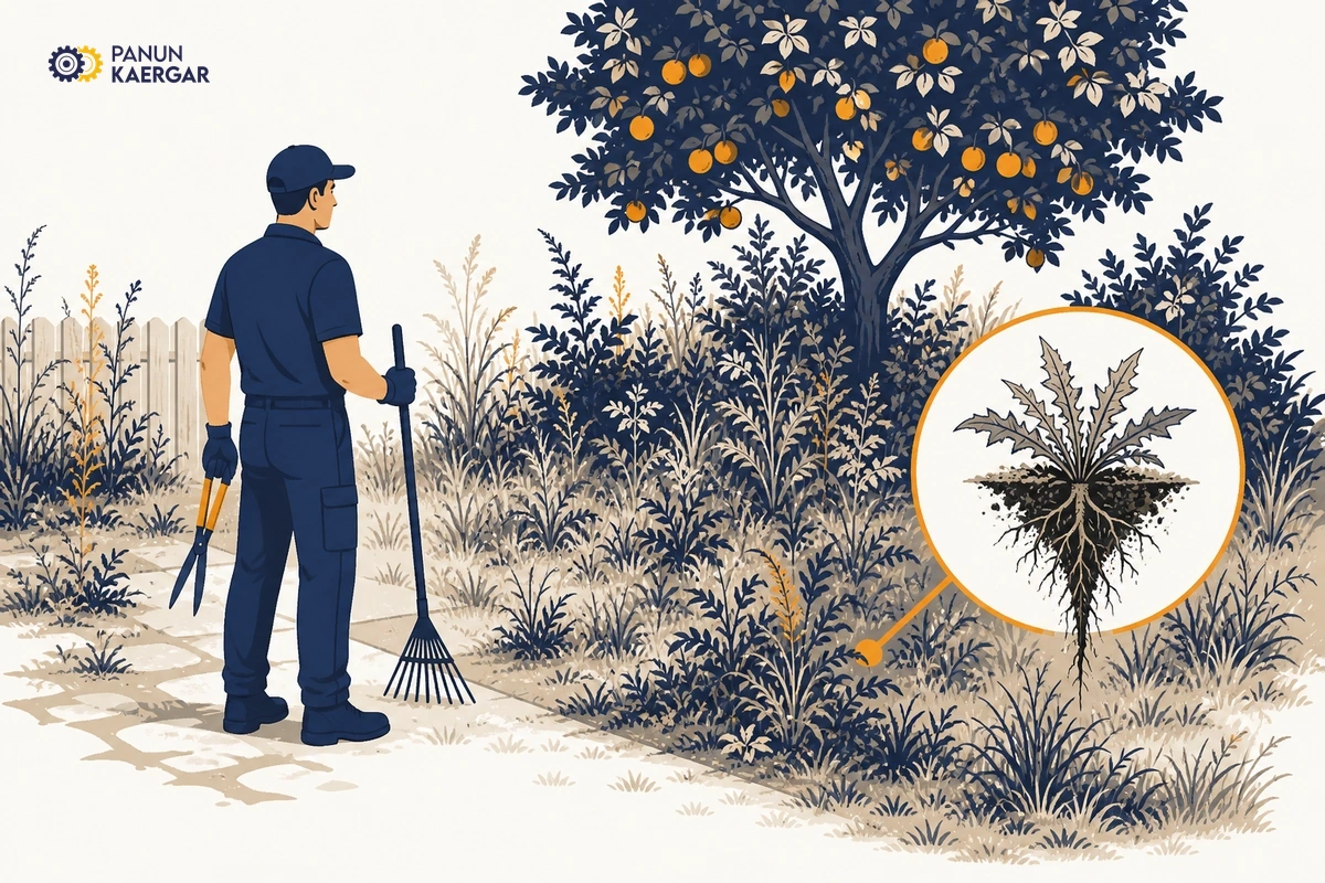 Book garden cleanup and weeding — A gardener can clear large beds, edges, and fruit-tree understories, then set a monthly...