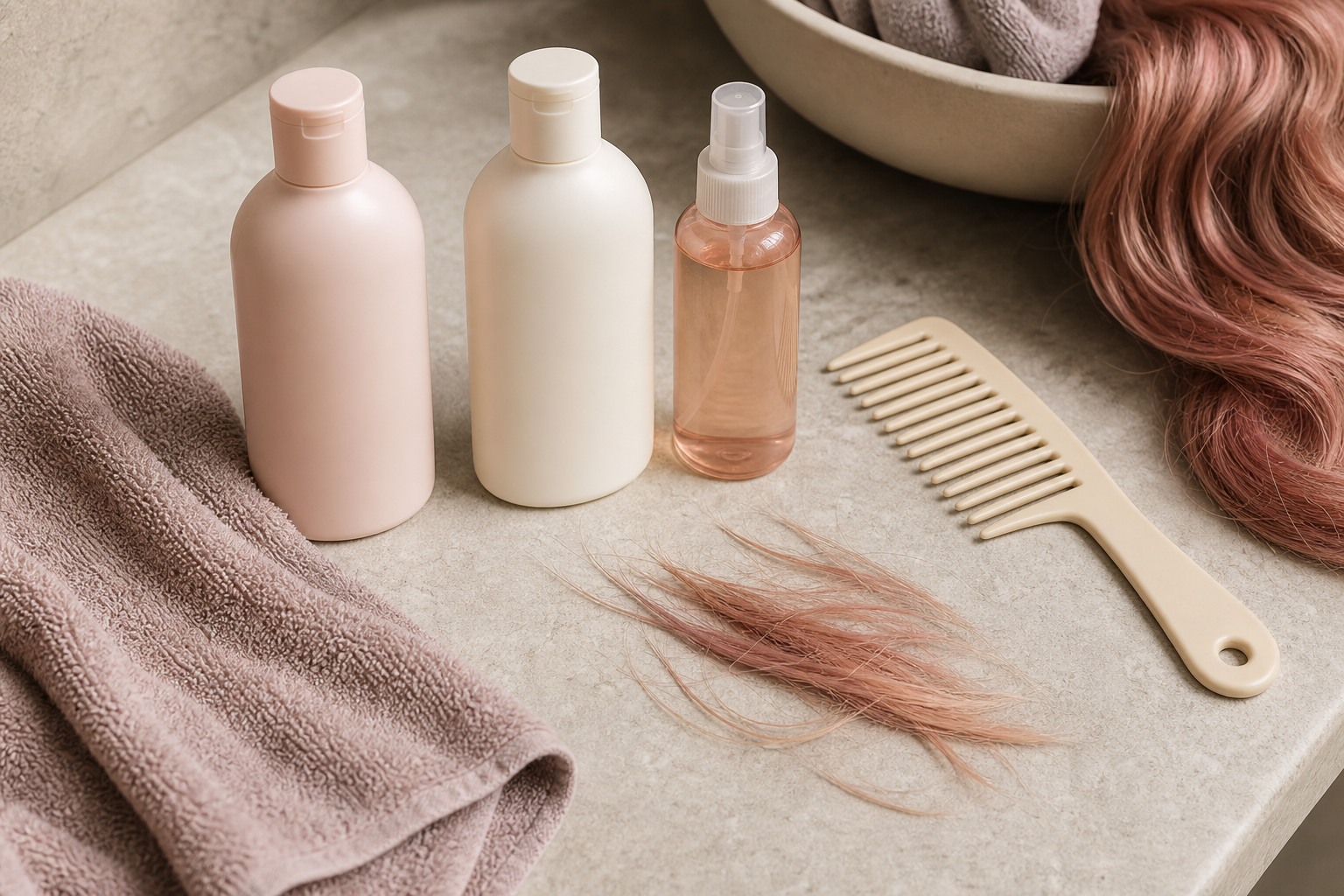 Practical hair damaged after colour troubleshooting steps