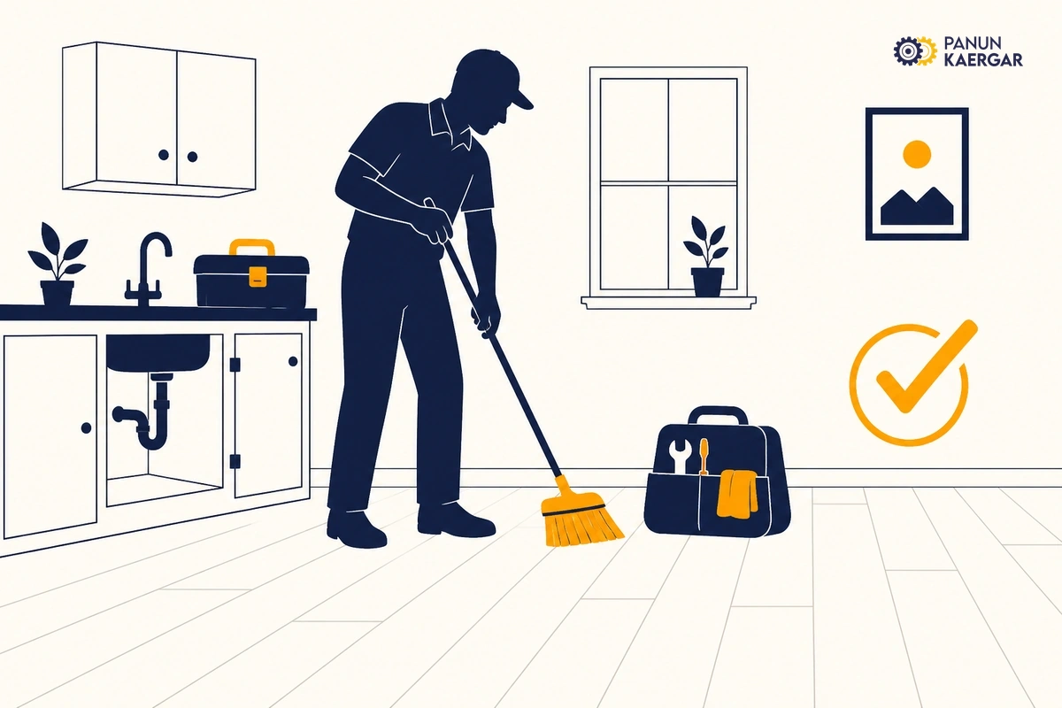 Care for your home — Work areas should be left tidy