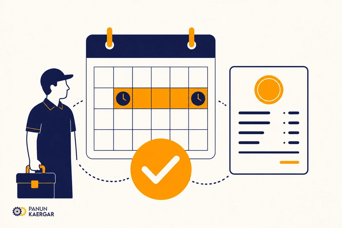 Confirmation before the visit — A partner or our team confirms the visit window and expected cost before anyone arrives