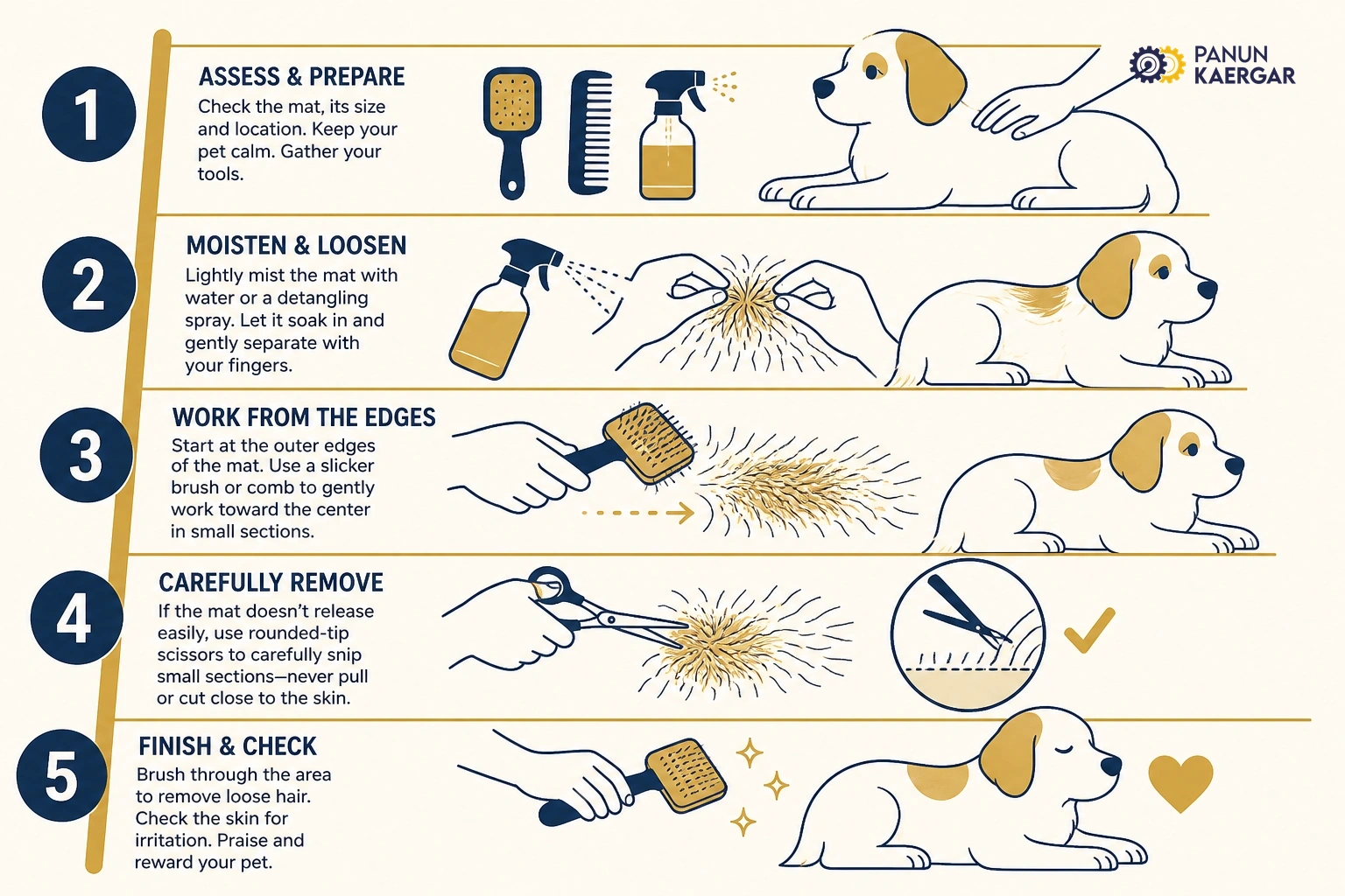 Practical matted fur on your dog or cat troubleshooting steps