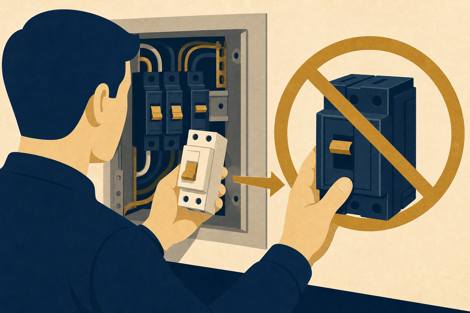 DIY swap to a higher amp MCB marked as unsafe