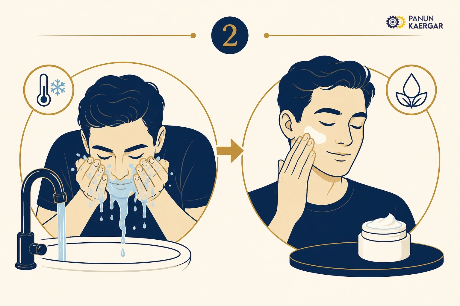 Cool and soothe — Use cool water and a simple fragrance-free moisturiser if tolerated