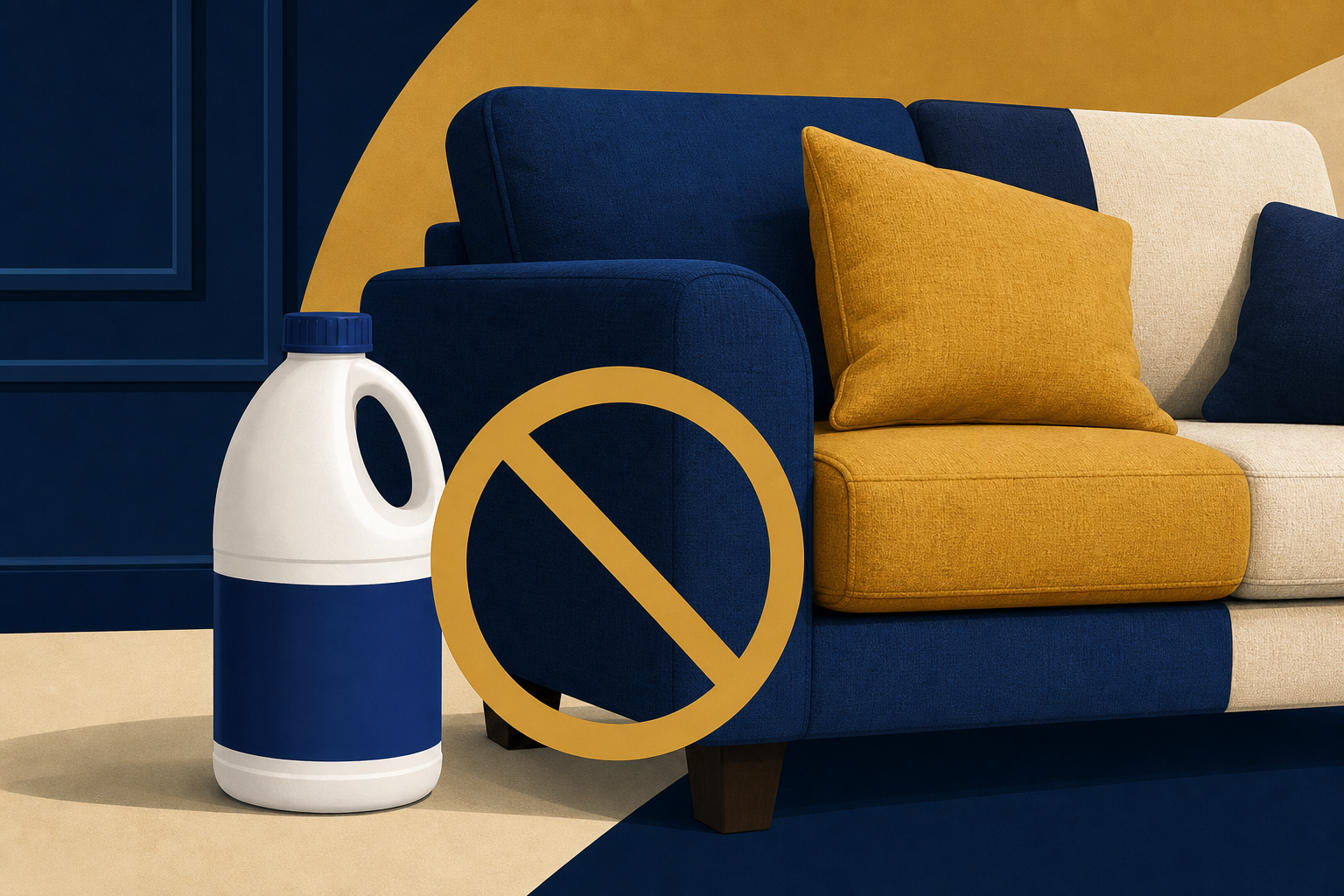 Unsafe shortcut to avoid when dealing with sofa stain or odour