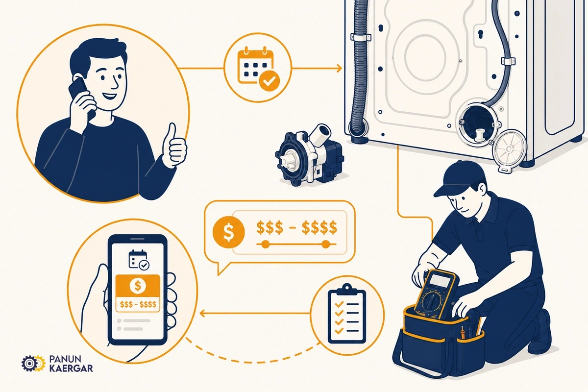 Estimate before the visit — When you book, you receive price guidance or an estimate range