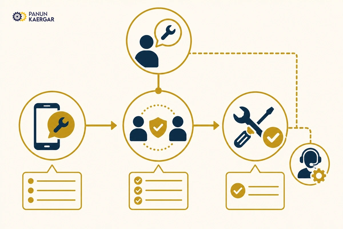 Process diagram: why panun kaergar for every job size