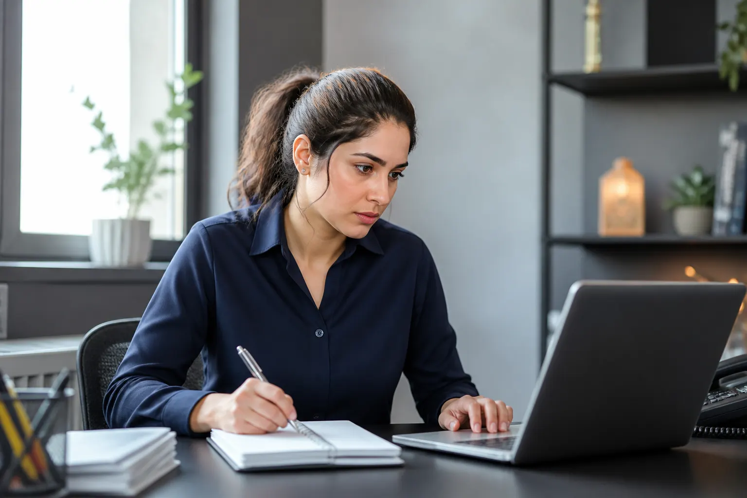 A Panun Kaergar coordinator reviewing a service request