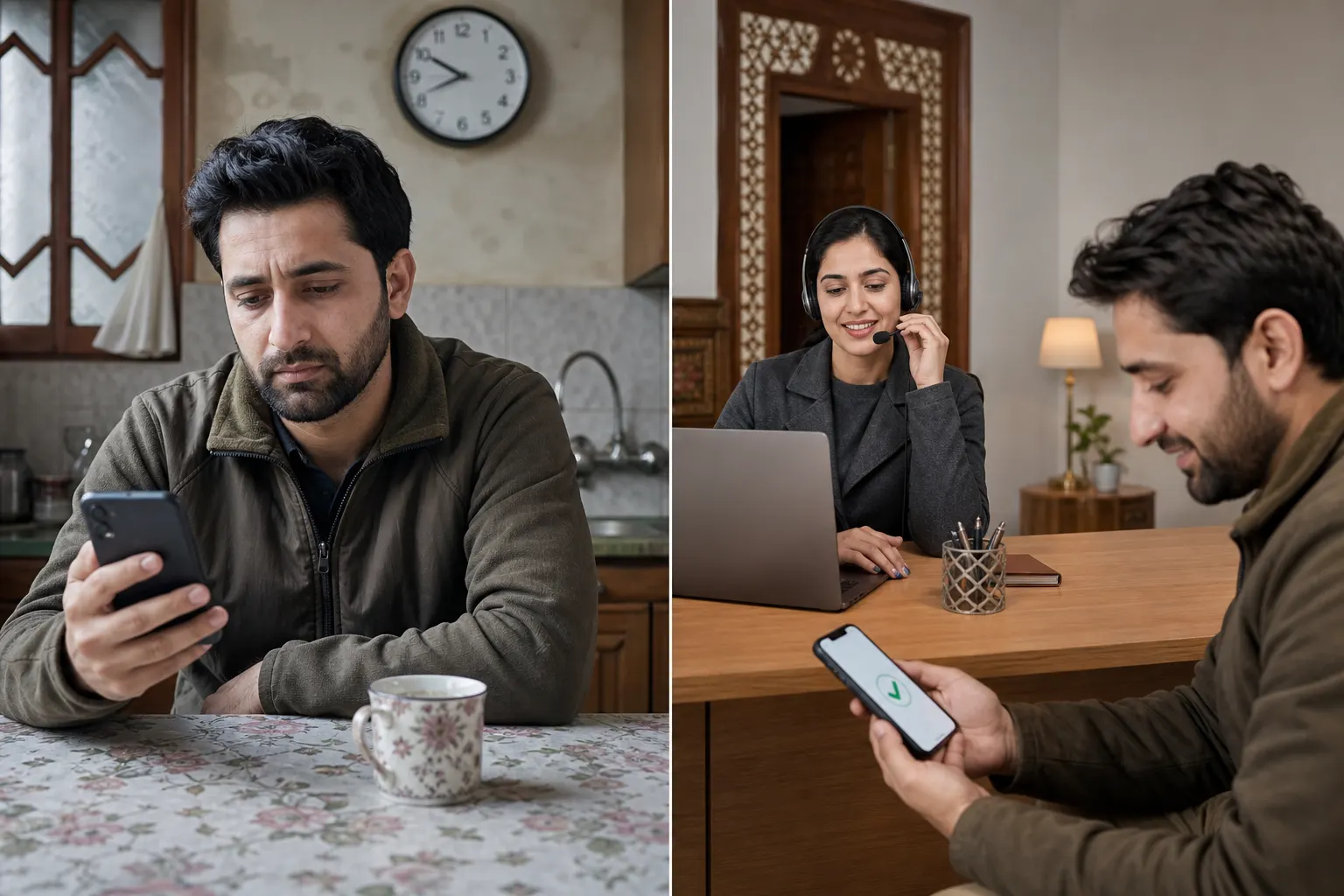 On your own: waiting for a callback that never comes. With Panun Kaergar: the company follows through on the booking.